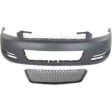 Bumper Cover And Grille Kit For 2006-2013 Chevrolet Impala Front Sedan Primed