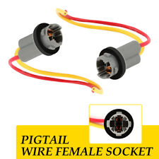 2x 194 168 T10 147 152 158 Led Bulb Brake Side Marker Lamp Socket Harness Wire