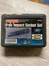 Nice Vintage Craftsman Usa 9pc Impact Socket Set 38 Dr Sae 19400 Free Shipping