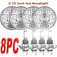 4pcs 5.75 5-34 Inch Round Led Headlights Hi-lo For Ford Galaxie 500 1962-1974