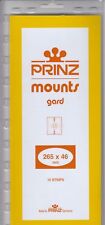Prinz Black Stamp Mount Strips 265x46 For Self Adhesive Plate Block Of 15