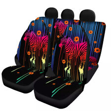 Animal Pattern Car Seat Cover Front Rear Protect Car Accessory For Women Men