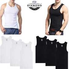 6-12 Pack Mens Tank Top 100 Cotton A-shirt Wife Beater Undershirts Size S-4xl
