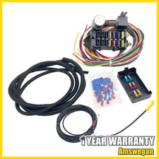 10 Circuit Basic Wire Harness Fuse Box Street Universal Hot Rat Rod Wiring Truck