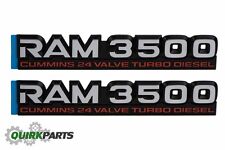 98-02 Dodge Ram 3500 Cummins 24 Valve Turbo Diesel Emblem Nameplate Badge Mopar