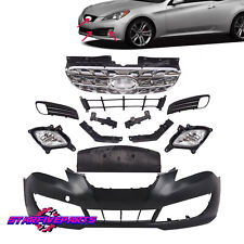Bumpergrilleshield Coverfog Lamp Wcover For Hyundai Genesis Coupe 2010-2012