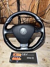 05-09 Vw Mk5 Gli Leather Steering Wheel Flat Bottom Manual Oem Jetta Rabbit Gti