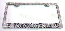 Mercedes Benz Bling License Plate Metal Frame Holder Made W Swarovski Crystals
