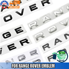 For Range Rover Front Hood Rear Emblem Trunk Tailgate Letters Badge Nameplate