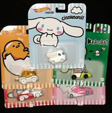 Hot Wheels Hello Kitty Character Cars Sanrio Complete Set Of 5 Inc. Cinnamoroll