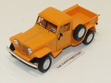 Welly 1947 Jeep Willys Pickup 124 Scale Bright Orange Free Usa Ship