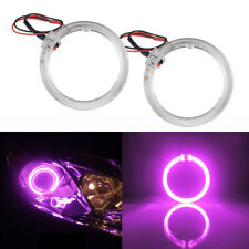 Pink Purple 2.5 Led Light Guide Angel Eyes Halo Ring Drl Car Headlight Retrofit