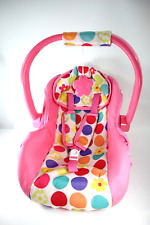 Graco Tollytots Baby Doll Toy Carrier Rocking Seat Pink 17 In Polka Dot Cover