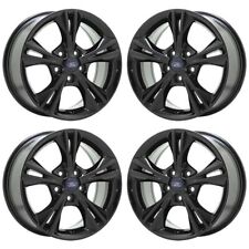 16 Ford Focus Gloss Black Wheels Rims Factory Oem Set 2012-2018 - 3878