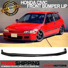 Fits 92-95 Honda Civic 2dr Eg Sir Style Unpainted Front Bumper Lip Spoiler Pu