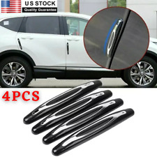 4pcs Black Car Door Edge-scratch Anti-collision Protector Guard Strip Universal