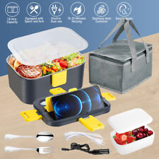 80w Electric Heating Lunch Box Portable For Car Office Food Warmer Container Us