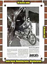 Metal Sign - 1967 Ducati Sebring 350cc Ride The Thoroughbred - 10x14 Inches