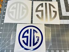 Two Sig Sauer Vinyl Decals 3 Styles Many Small Sizes Colors Free Shipping