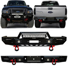 Vijay For 1993-1997 Ford Ranger Front Or Rear Bumper Wwinch Plate Led Light