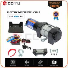 4000lbs 12v Electric Winch For Truck Trailer Pickup Suv Wireless Remote New