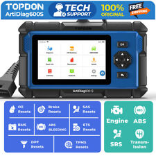 Topdon Artidiag600s Car Diagnostic Tool Obd2 Scanner Abs Srs Epb Sas Code Reader