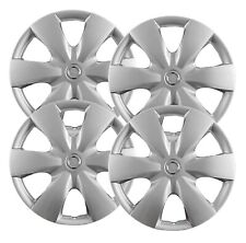 Set Of 4 15 Silver Replacement Hubcaps Fit Toyota Yaris 2006-2008 6 Spoke