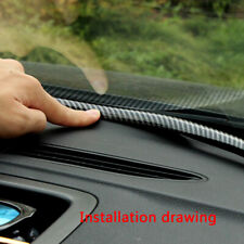 Carbon Fiber Car Dashboard Windshield Gap Sealing Strip Rubber Auto Accessories