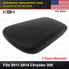 Fits 2011-2014 Chrysler 200 Center Console Lid Armrest Leather Cover Trim Black