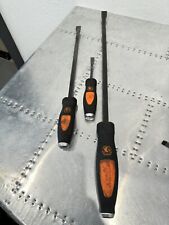 Matco Tools 3 Piece Striking Pry Bar Set Wrecking Bar Orange