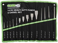 Grip 61104 14 Pc Heavy Duty Punch Chisel Set