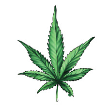 Marijuana Pot Leaf Weed Cannabis Smoke Vinyl Decal