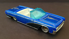 2001 Hot Wheels 64 Blue Lincoln Continental 164 Scale 091 Lowrider
