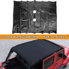 For Jeep Wrangler Jk Jku 2007-2018 Waterproof Leather Sunshade Top Roof Cover Us