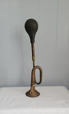 Vintage Brass Car Horn W Rubber Bulb Antique Car Horn
