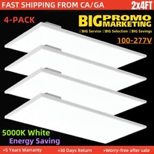 2x4 Led Flat Panel Light4 Pack 7800lm Daylight 5000k Drop Ceiling Light Fixture