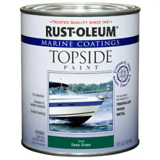 Rustoleum One Quart Marine Coatings Topside Deep Green Paint-free Ship-bin 7