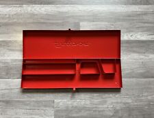 Vintage Snap On Tools 19 Usa Red Metal Box For 14 Drive Socket Set Kra-282b