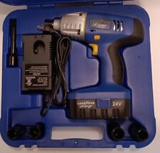 Goodyear Racing 24v Cordless Impact Wrench 12 Drive Sockets Battery Ext Case