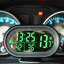 12v 2 In 1 Led Digital Car Clock Thermometer Voltmeter Dual Temperature Gauge