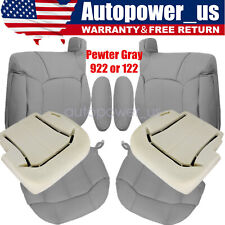 For 1999 2000 2001 2002 Gmc Sierra 1500 2500 Front Seat Cover Pewter Gray