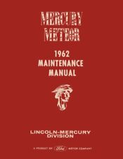 1962 Mercury Meteor Shop Service Repair Manual Engine Drivetrain Electrical Book