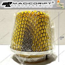 Yellow 4 100mm Id Cold Air Intake Mushroom Cone High Flow Hf Performance Filter