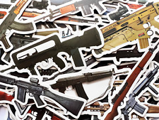 10-50 Gun Models Stickers Airsoft Second Amendment 2a Gaming Rifle Decals