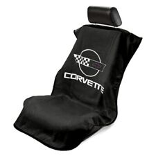 Seat Armour Front Car Seat Cover For Chevrolet Corvette C4 - Black Terry Cloth