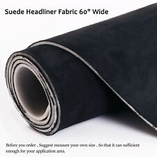 80 X 60 Suede Black Headliner Fabric 18 Foam Backed Auto Roof Liner Replace