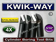 4x Kwik-way Cylinder Boring Bar Tool Bitcutter 516 Fftflfnfrfsfw