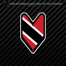 Trinidadian Driver Badge Sticker Vinyl Wakaba Leaf Soshinoya Trinidad Tto Tt