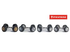 Auto Body Shop Wheel Tire Packs Firestone 164 Scale - Greenlight 16190b