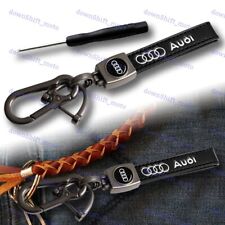 Gift Decor Keychain Lanyard Quick Release Key Chain Leather For Audi A1 A4 Q5 Tt